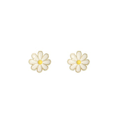 Daisy Flower Necklace and Earrings Set - Adorable Female Gift