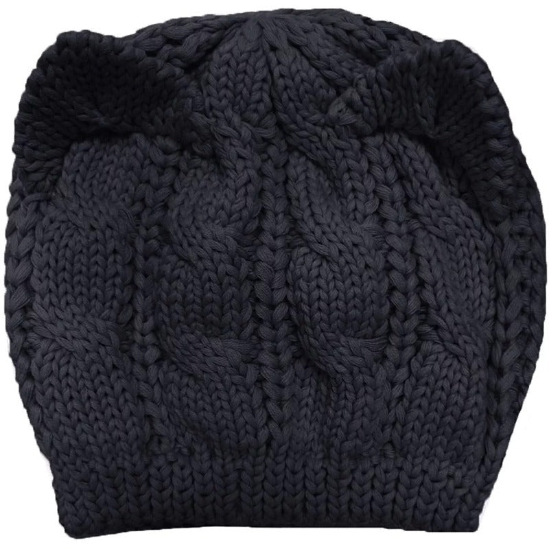 Cat Ears Knitted Beanie Hat for Women