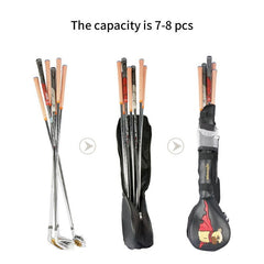 Portable Golf Bag PU Material Holds 7-8 Balls