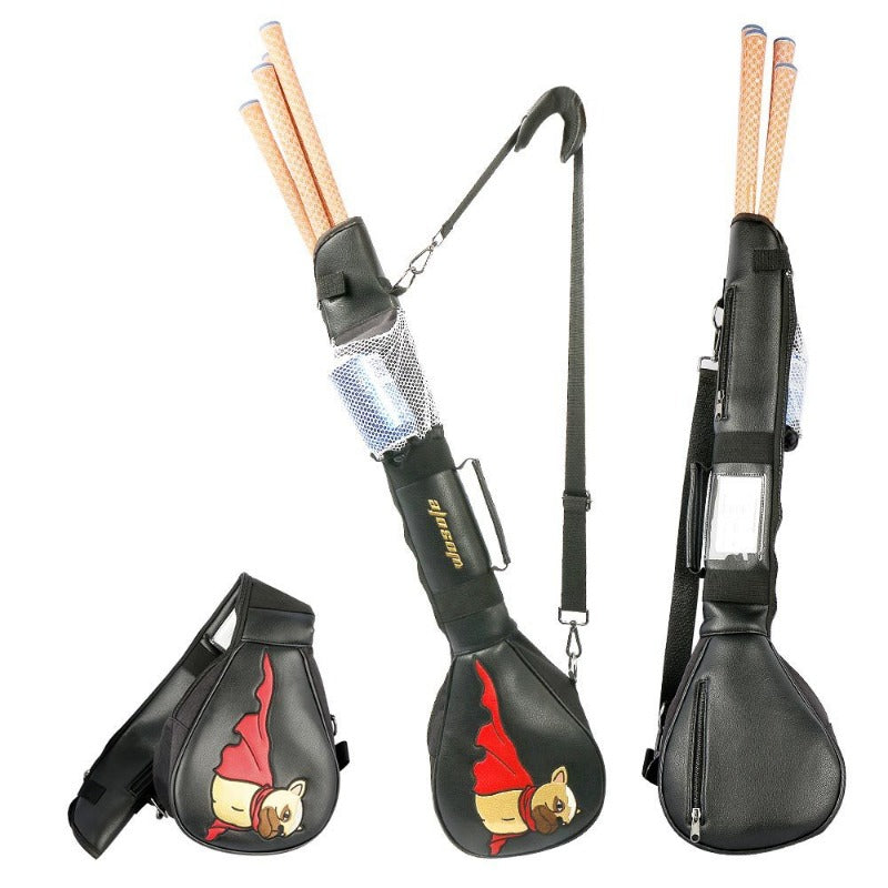 Portable Golf Bag PU Material Holds 7-8 Balls