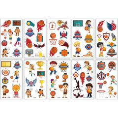10pcs Basketball Temporary Tattoo Stickers for Kids