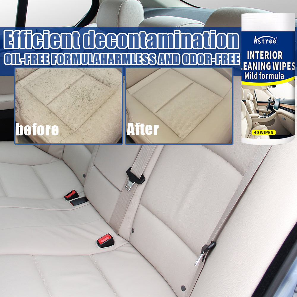 Car Interior Cleaning Wipes - 40pcs - Multifunctional Cleaning - Car Care