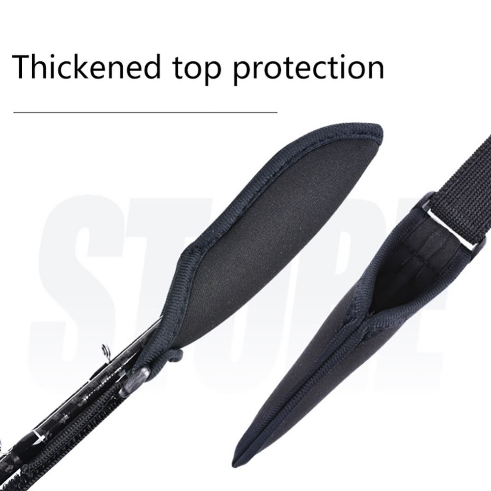 Fishing Rod Cover Holder Protective Sleeve Adjustable Pole Fasten