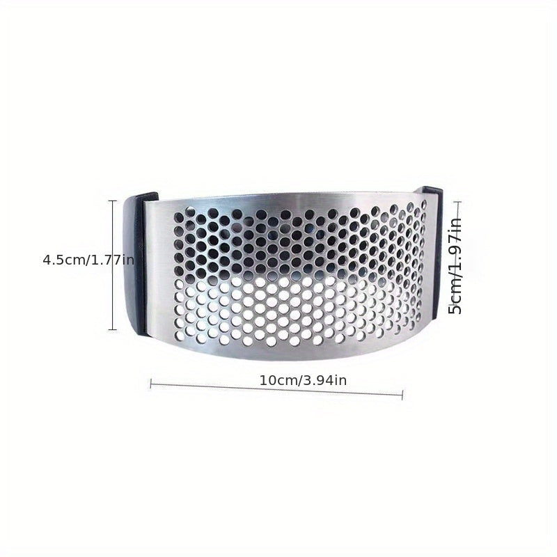 2pcs Stainless Steel Garlic Press Rocker Metal Garlic Mincer