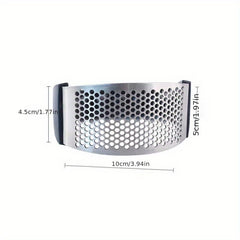 2pcs Stainless Steel Garlic Press Rocker Metal Garlic Mincer