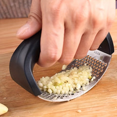 2pcs Stainless Steel Garlic Press Rocker Metal Garlic Mincer