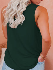 Halloween Tank Top Women's Plus Ghost & Slogan Print