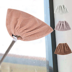 Reusable Coral Velvet Broom Cover Cloth for Household Cleaning
