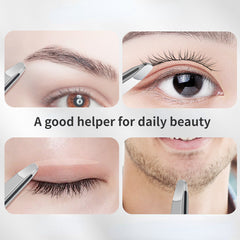 Stainless Steel Round Tweezers for Eyebrows and Eyelashes