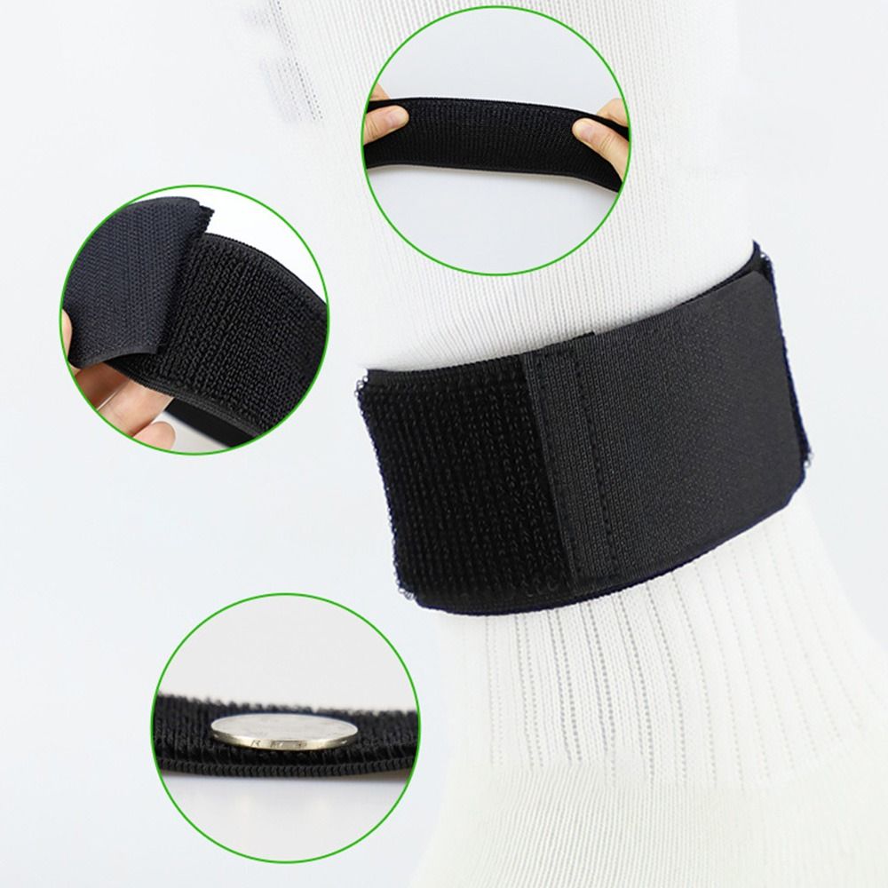 Adjustable Soccer Shin Guard Straps Anti Slip Lightweight