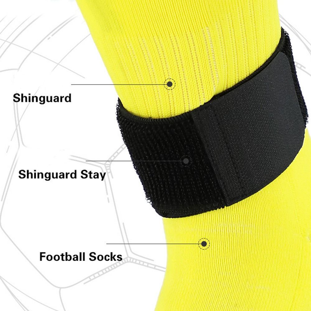 Adjustable Soccer Shin Guard Straps Anti Slip Lightweight