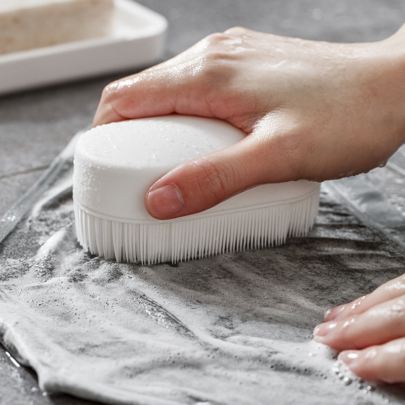 Soft Bristle Laundry Cleaning Brush with Comfortable Grip