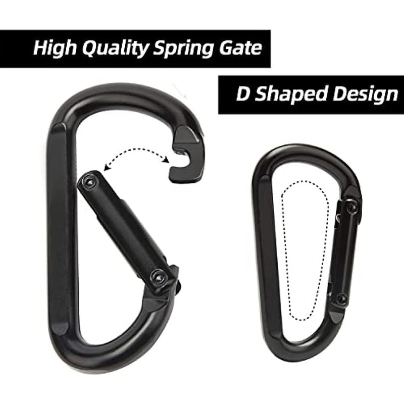 Durable D Buckle Keychain Metal Carabiner