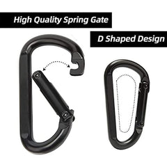Durable D Buckle Keychain Metal Carabiner