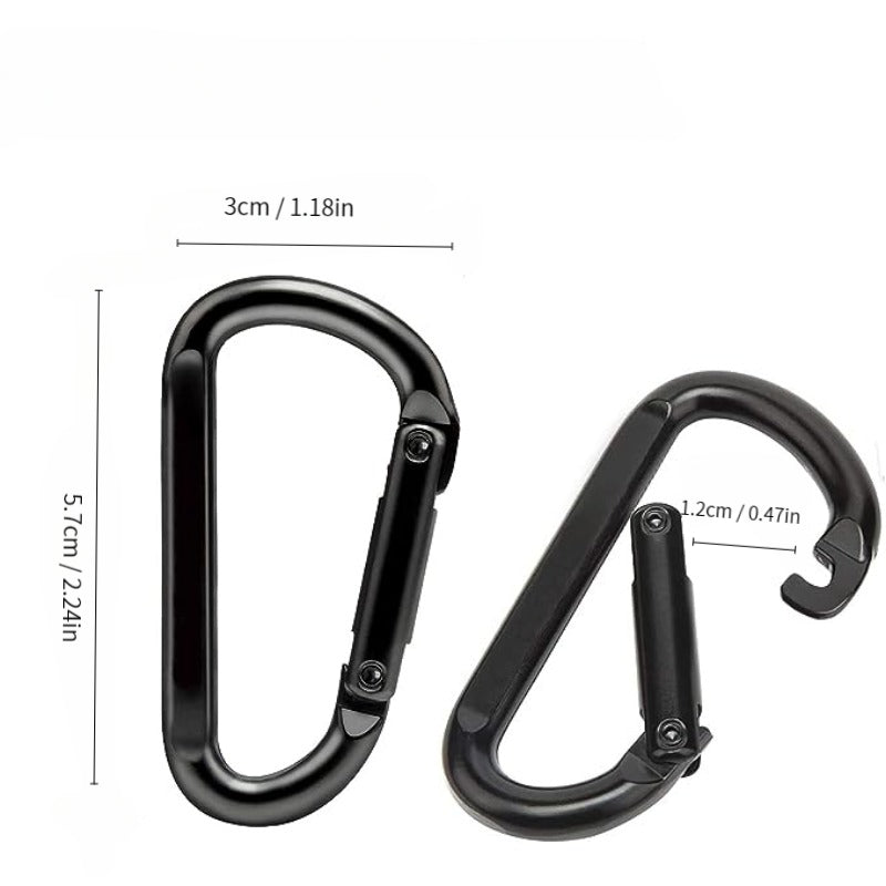 Durable D Buckle Keychain Metal Carabiner