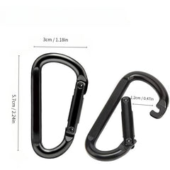 Durable D Buckle Keychain Metal Carabiner