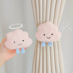 2pcs Cartoon Curtain Tieback Doll Binding Rope Holdback for Home Decor