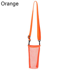 Outdoor Water Bottle Cover Mesh Cup Sleeve Pouch with Strap