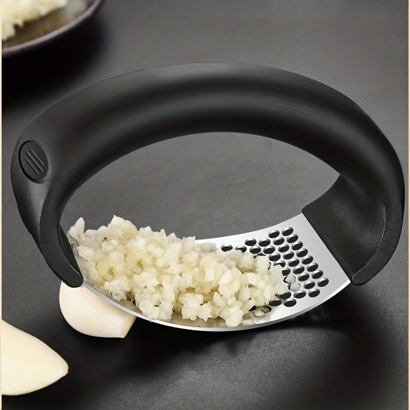 Stainless Steel Garlic Press Rocker Metal Garlic Mincer Kitchen Garlic Chopper