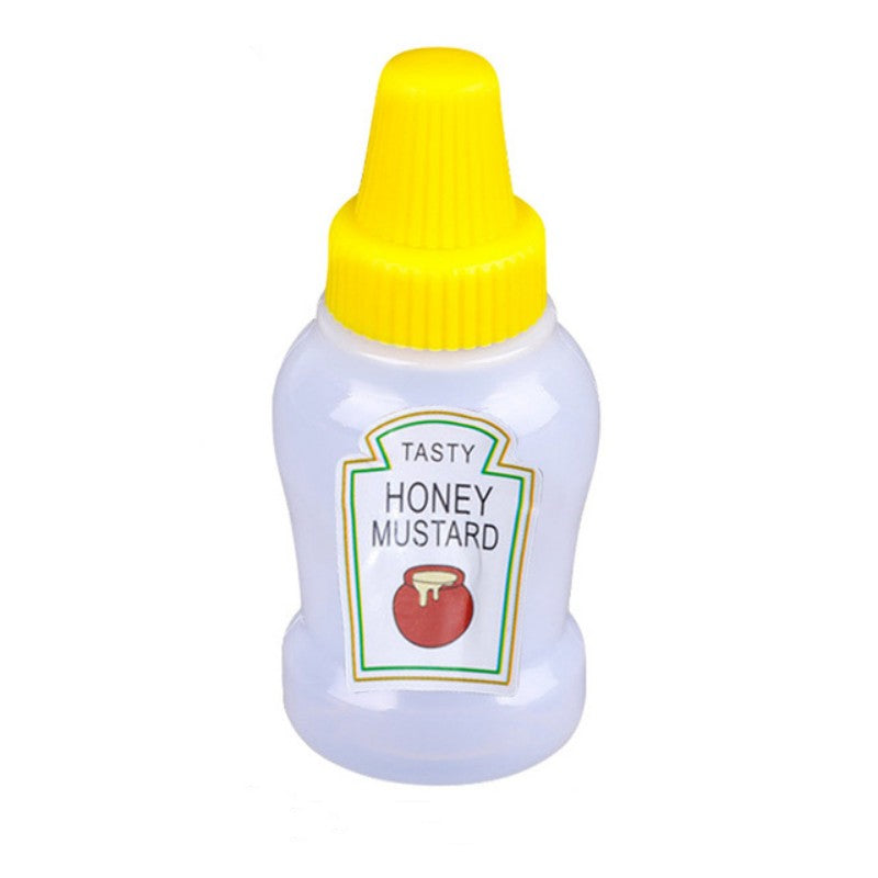 4pcs Mini Ketchup Sauce Bottles 25ml - Condiment Jars Lunch BBQ Camping Parties