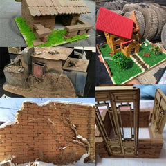 50pcs DIY Sand Table Diorama Landscape Building Toy Brick Portable