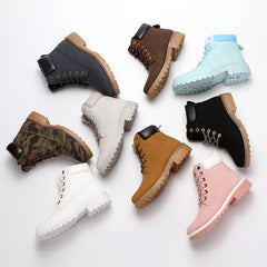 Women's Winter Non-Slip Outdoor Hiking Boots - Mid Calf Boots