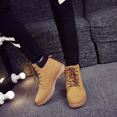Women's Winter Non-Slip Outdoor Hiking Boots - Mid Calf Boots