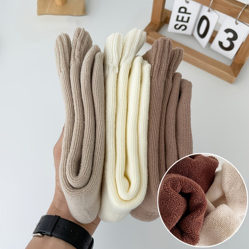 4 Pairs Men's Compression Warm Plus Fleece Socks