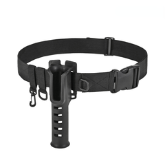 Portable Fishing Belt with Rod Holder Adjustable Waist Fishing Pole Inserter