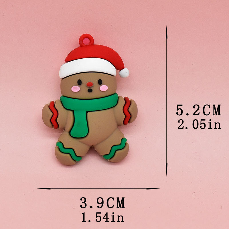 1pc Cartoon 3D Christmas Doll Keychain Pendant For Men Women