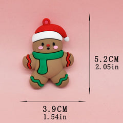 1pc Cartoon 3D Christmas Doll Keychain Pendant For Men Women