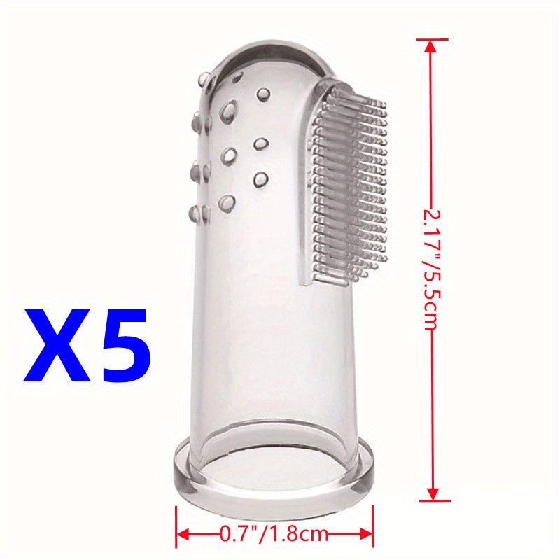 Soft Pet Finger Toothbrushes For Dog & Cat Dental Care