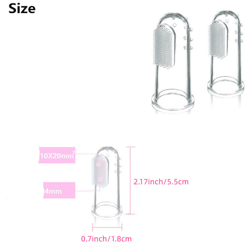 Soft Pet Finger Toothbrushes For Dog & Cat Dental Care