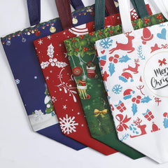 16pcs Christmas Gift Bags - Holiday Bags With Handle - Medium Size