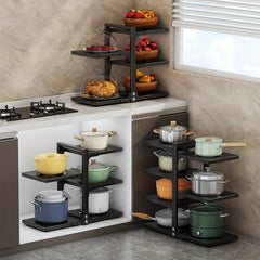 Adjustable Under Sink Pot Holder Pan Pot Rack Kitchen Accessories