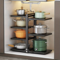 Adjustable Under Sink Pot Holder Pan Pot Rack Kitchen Accessories