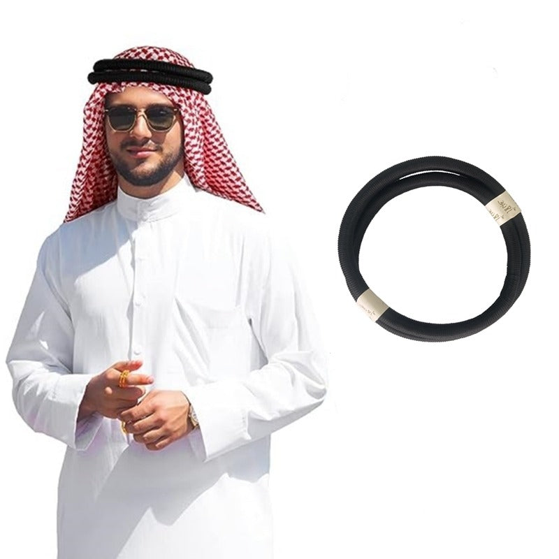 Muslim Bandana Set Saudi Arabia Dubai UAE Travel Headwear Hair Hoop For Men