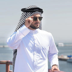 Muslim Bandana Set Saudi Arabia Dubai UAE Travel Headwear Hair Hoop For Men