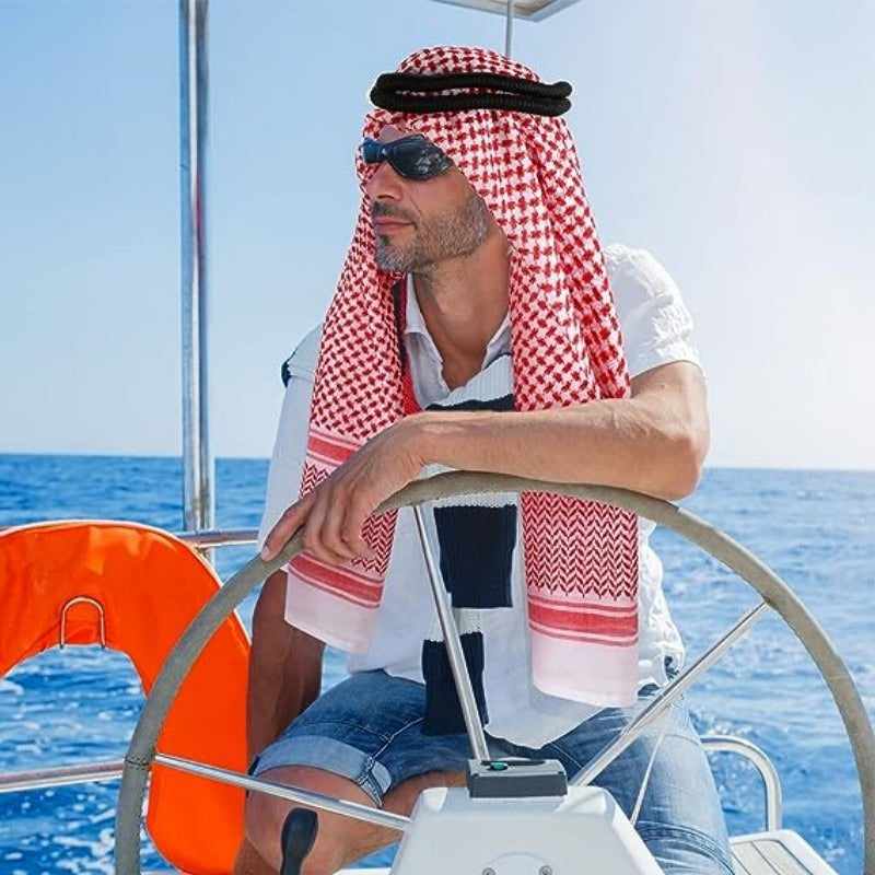 Muslim Bandana Set Saudi Arabia Dubai UAE Travel Headwear Hair Hoop For Men