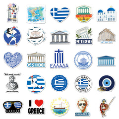 50pcs Greek Sea Boat Graffiti Stickers Waterproof Decoration Stickers DIY
