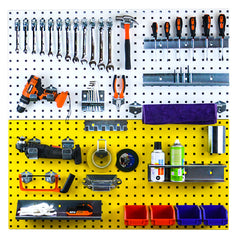 26-Piece Garage Hooks Set for Tool Storage on Pegboard