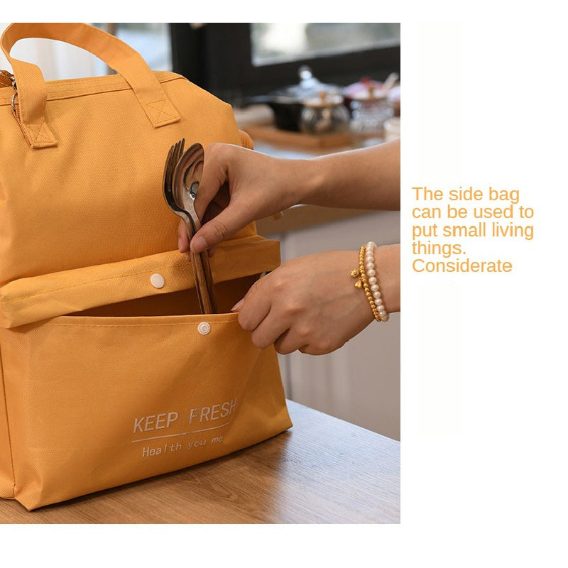 Large Capacity Insulated Bag with Adjustable Strap for Camping Picnic Beach