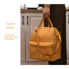 Large Capacity Insulated Bag with Adjustable Strap for Camping Picnic Beach