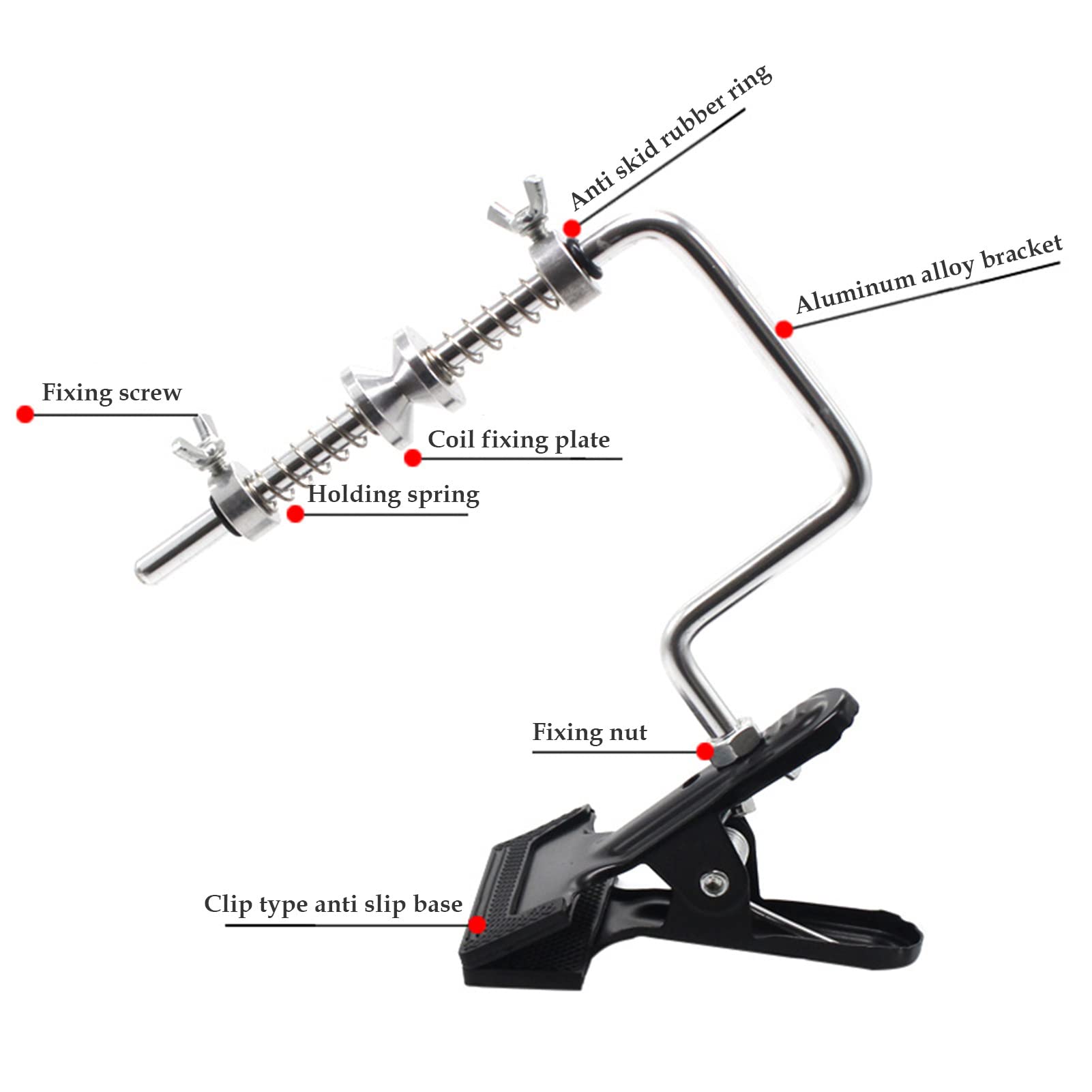 Aluminum Fishing Line Spooler With Clamp for Trolling
