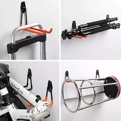 12pcs Garage Hooks Steel Tool Storage Hangers Wall Mounting Anti Slip Coating
