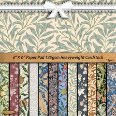 12 Sheets Large Size Retro Journal Paper for DIY Backgrounds