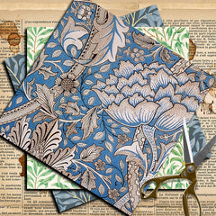 12 Sheets Large Retro Journal Material Paper for DIY Backgrounds