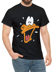 Duck Pattern Print Men's Sports T-shirt for Fitness, Outdoor Activities