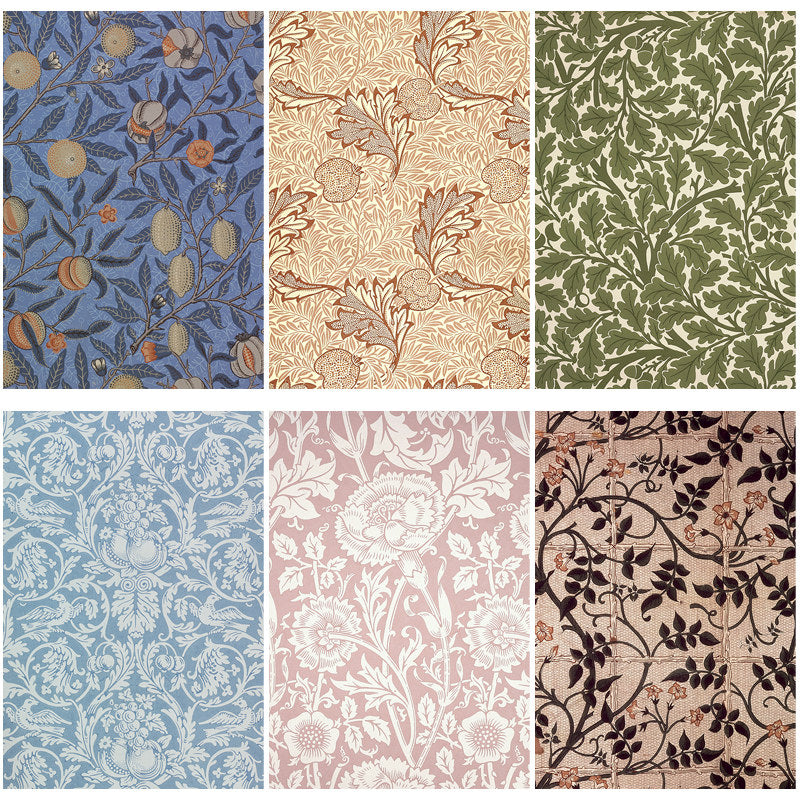 12pcs Large Size Paper Retro Journal Background DIY Gift Women Adults