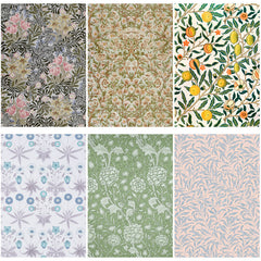 12 Sheets Large Vintage Paper Journal for Background DIY - Gift for Women Adults